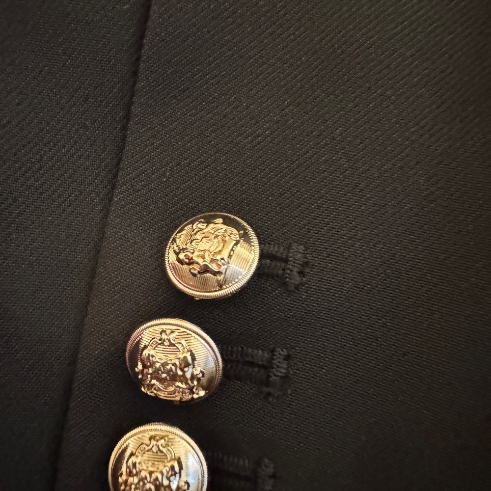 Ann Taylor Black Blazer with Gold Buttons